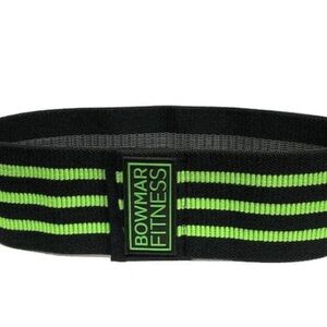 Black and Green Striped Elastic Belt